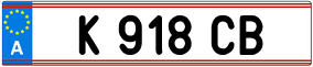 Trailer License Plate